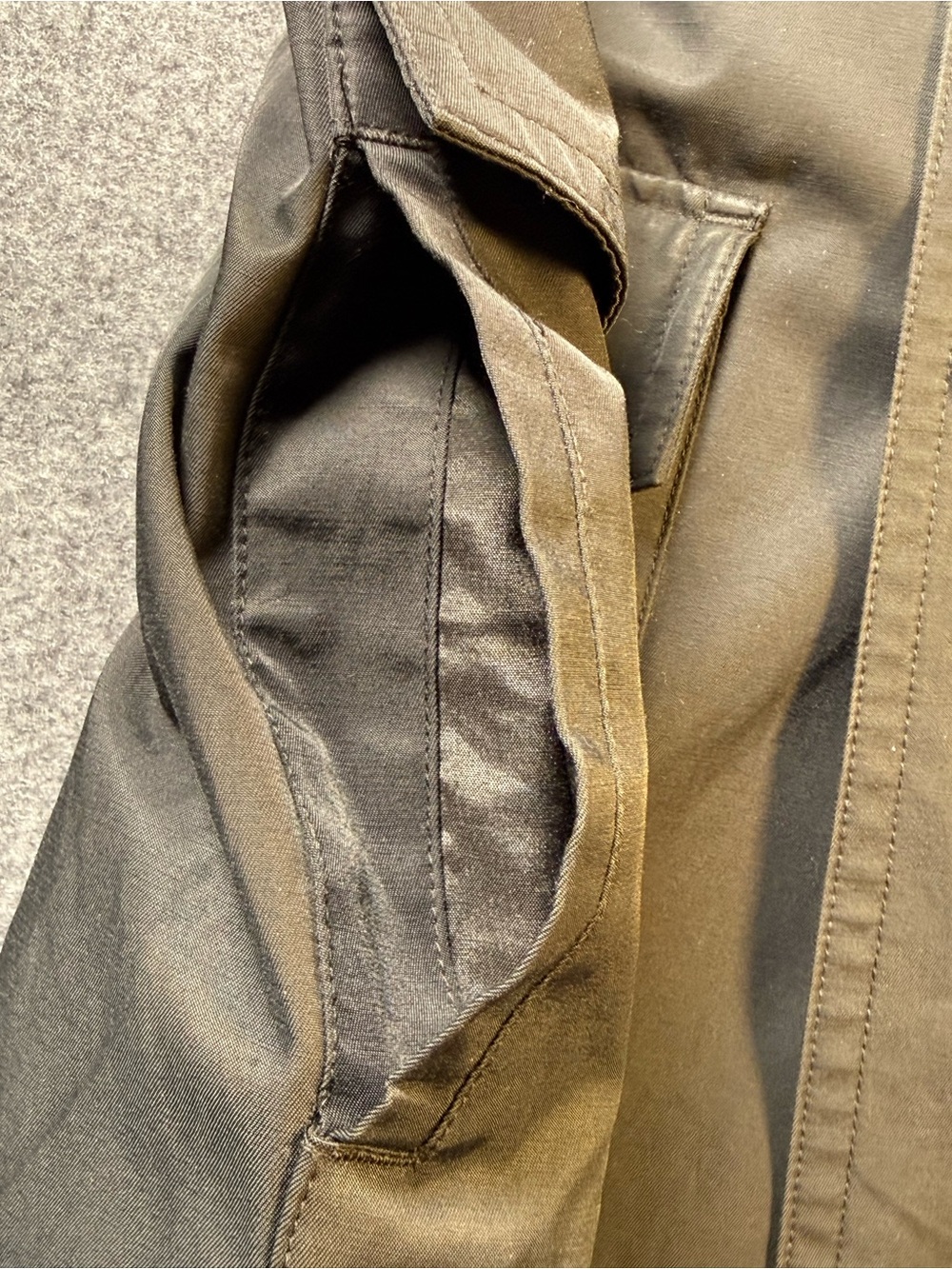 Lauren Ralph Lauren Men’s Black Double Breasted Raincoat Trench Coat 42L Preppy - Picture 11 of 15